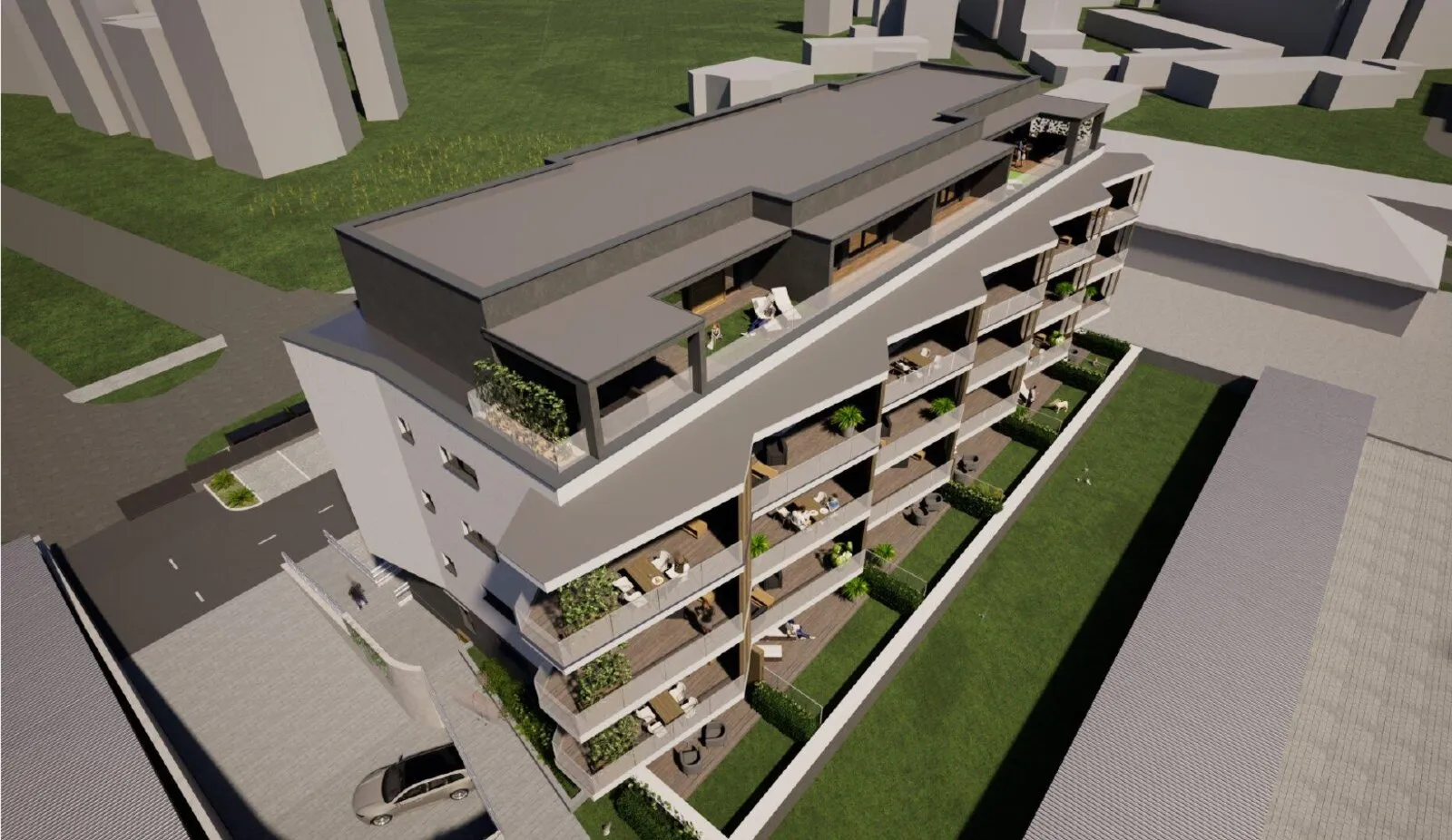HARMONY Residence · Strešné terasy