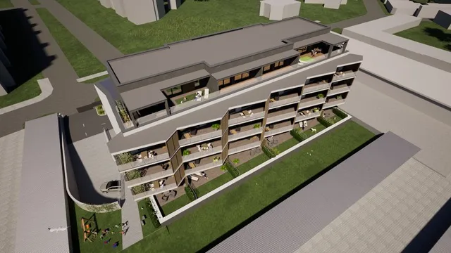 HARMONY Residence · Vnútroblok z nadhľadu