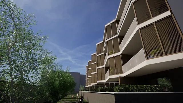 HARMONY Residence · Uličný pohľad na vstup